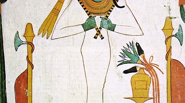 Painting of Osiris, Tomb of Sennedjem