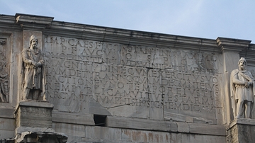 Inscription, Arch of Constantine I