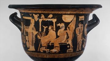 Krater with Europa Pleading for the Life of Sarpedon