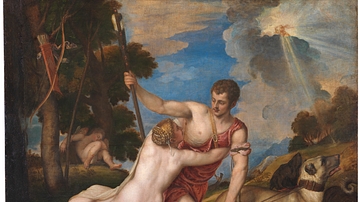 Venus and Adonis by Titian