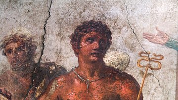 Painting of Mercury, House of the Vettii