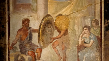 Hephaestus Offers Thetis the Armor of Achilles