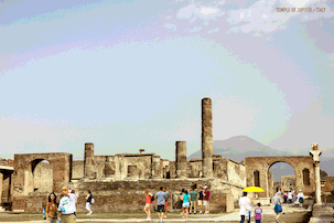 Reconstruction of Temple of Jupiter, Pompeii
