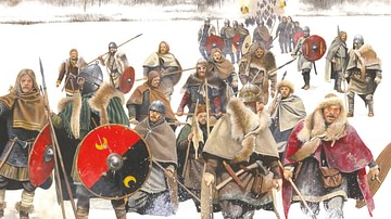 Germanic Forces Cross the Rhine, 406 CE