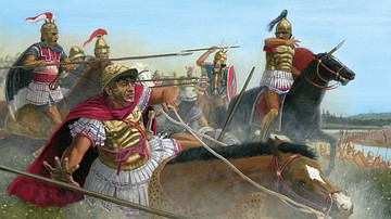 Pyrrhus of Epirus Unhorsed at the Battle of Heraclea