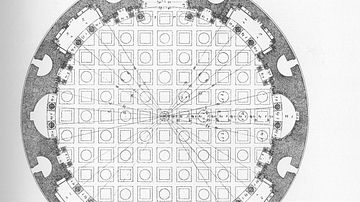 Floor Plan of the Pantheon, Rome