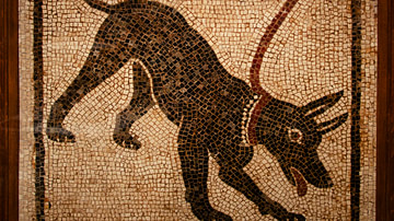 Roman Guard Dog Mosaic