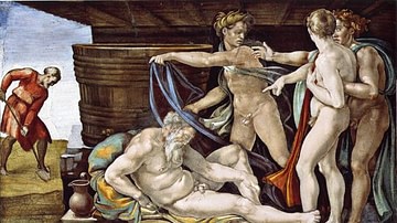 The Drunkenness of Noah, Sistine Chapel