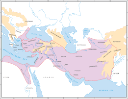 Map of Persia and the March of the Ten Thousand