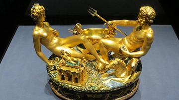 Gold Salt Cellar by Cellini