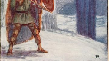 Irish Hero Fionn mac Cumhaill Fights Aillen