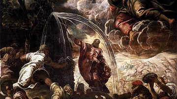 Moses Drawing Water from the Rock by Tintoretto