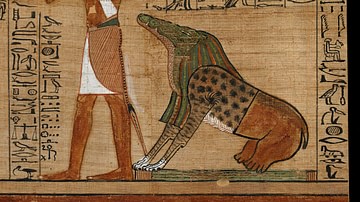 Ammit & Thoth Await the Judgement of a Soul