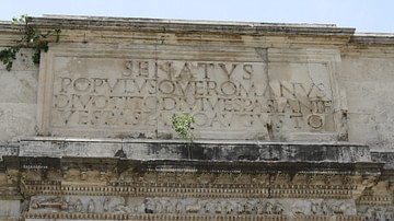 Inscription, Arch of Titus