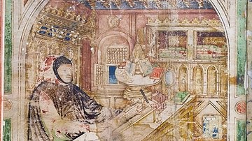 Petrarch at his Study