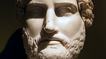 Colossal Marble Head of Hadrian from Sagalassos