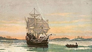 Mayflower in Plymouth Harbor