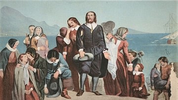 Landing of the Pilgrims by Charles Lucy