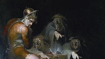 Macbeth Consulting the Vision of the Armed Head by Fuseli