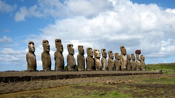 Mo'ai Statues on Easter Island