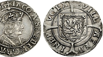 Silver Coin of James V of Scotland