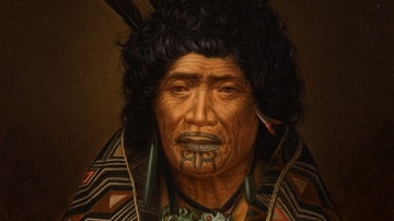 Portrait of Rangi Topeora Wearing Hei Tiki