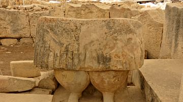 Tarxien Stone Sculpture with Pleated Skirt