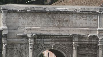 Inscription, Arch of Septimius Severus, Rome