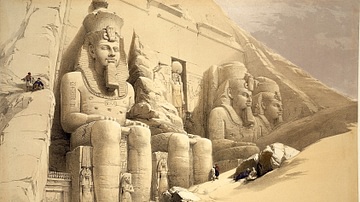 Statues Outside the Temple of Abu Simbel