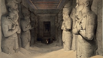 Statues Inside the Temple of Abu Simbel