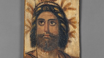 Romano-Egyptian Painting of Serapis