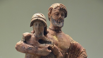 Zeus carrying Ganymede