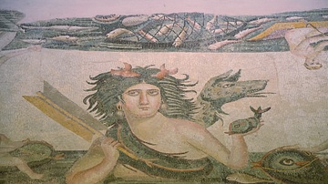 Thalassa on the Megalopsychia Hunt Mosaic
