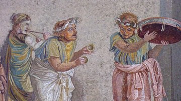 Street Musicians Mosaic, Herculaneum