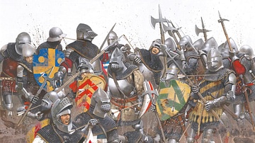 Illustration of the Battle of Agincourt (1415 CE)