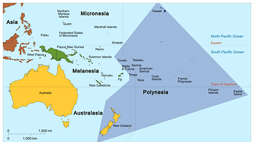 Map of Polynesia