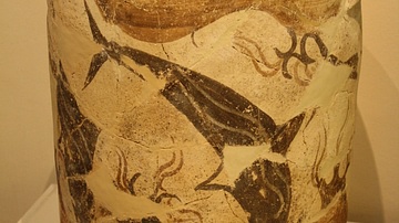 Dolphin Decorated Pithoi, Akrotiri