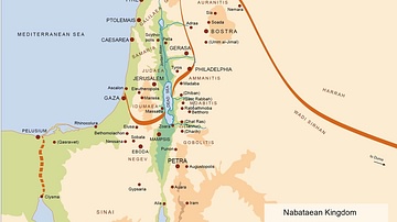 Map of the Nabatean Kingdom