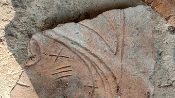 Decorated Tile from the Harwan Monastery