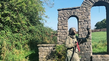 Statue of Brigid at Saint Brigid's Well, Kildare