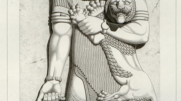 Hero Vanquishes Lion (Khorsabad)
