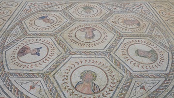 Mosaic with Busts of the Planetary Deities, Italica (Spain)