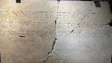 Funerary Inscription of a Roman Soldier