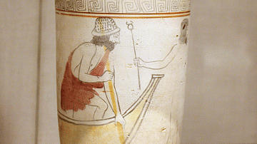 Charon, Attic Lekythos Detail