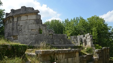 Circular Mausoleum in Carsulae, Italy