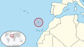 Map Showing the Location of the Madeira Archipelago