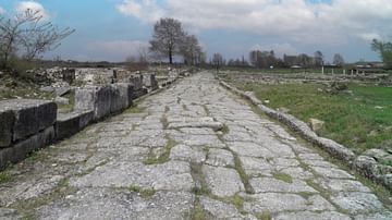 The Cardo of Ancient Dion, Greece