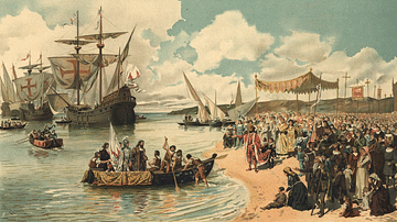 Vasco da Gama Departing Lisbon