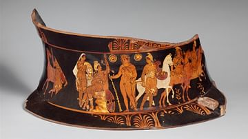 Vase Painting of Hercules & Hippolyte