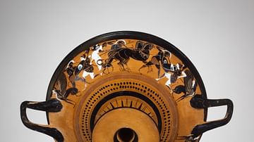 Black-Figure Vase with Amazons
